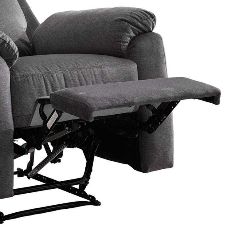 Palermo Electric Recliner Armchair - Anthracite - Fabric