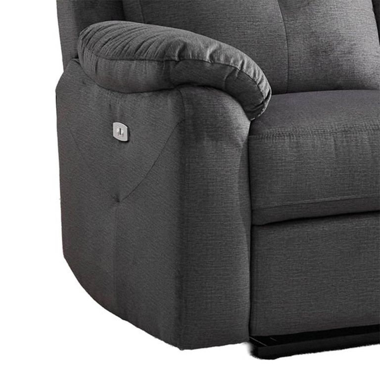 Palermo Electric Recliner Sofa - 2 Seater - Anthracite - Fabric