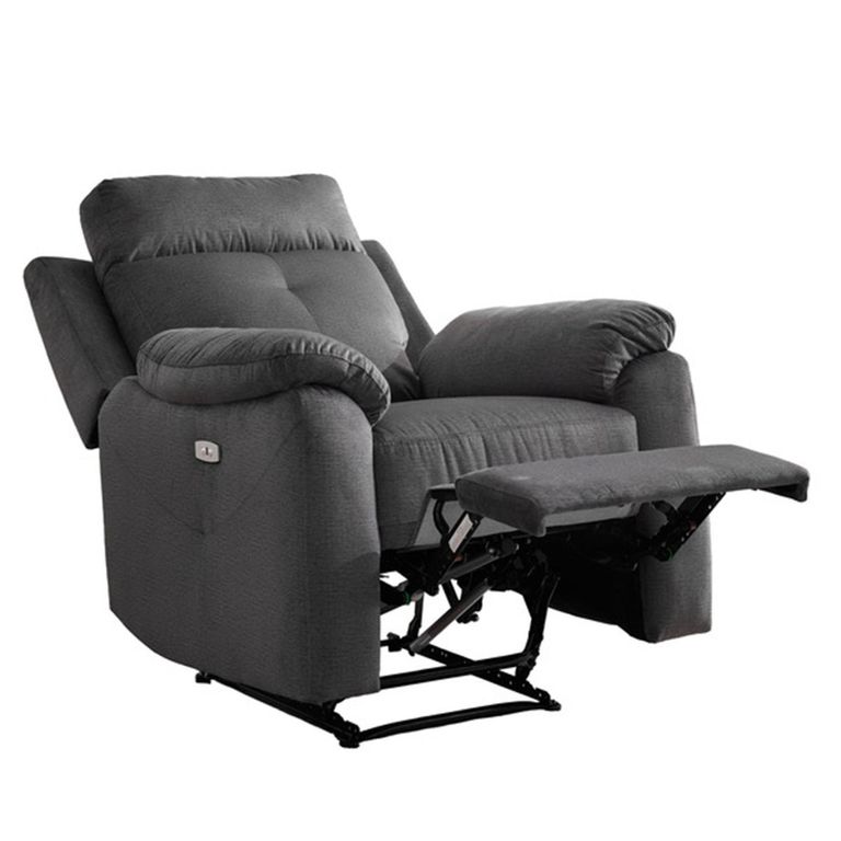 Palermo Electric Recliner Sofa - 3+1+1 Seater - Anthracite - Fabric