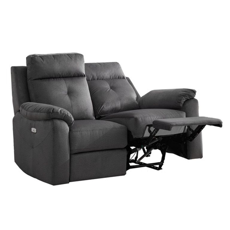 Palermo Electric Recliner Sofa - 3+2 Seater - Anthracite - Fabric