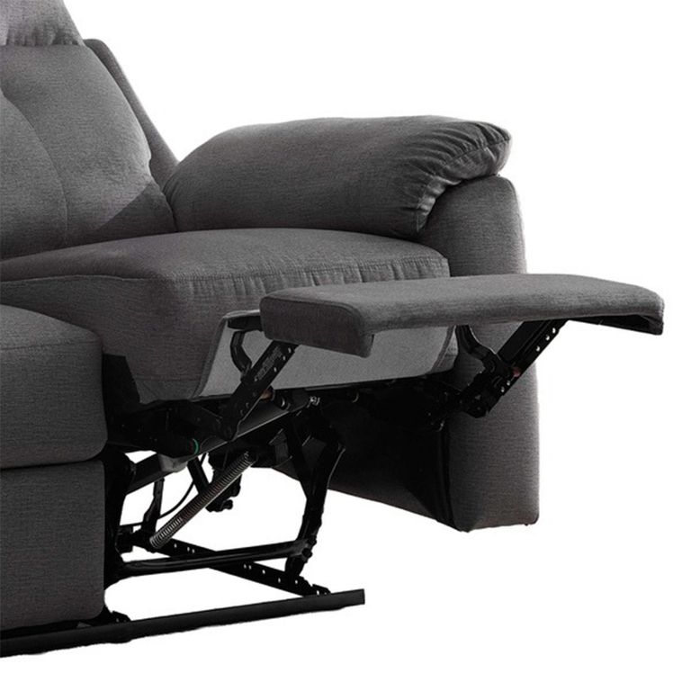 Palermo Electric Recliner Sofa - 3 Seater - Anthracite - Fabric