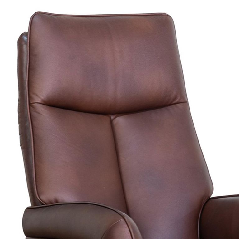 Prestige Swivel Recliner Armchair - Triple Motor - Dark Brown - Leather