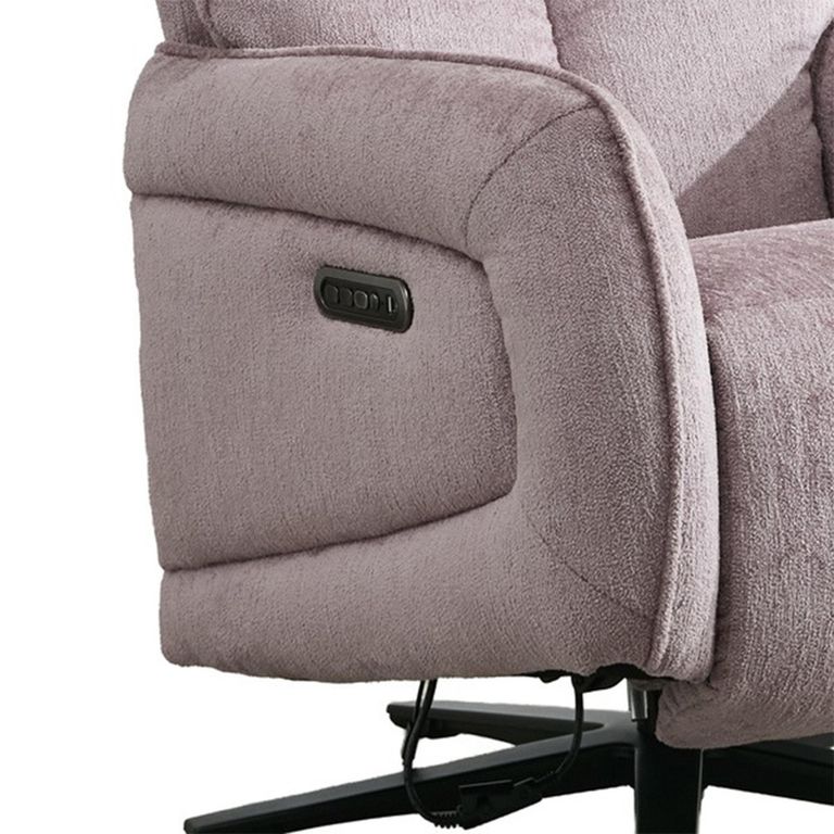 Prestige Swivel Recliner Armchair - Triple Motor - Lavender - Fabric