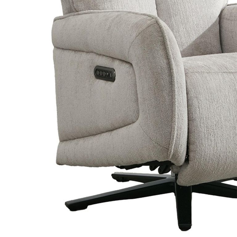 Prestige Swivel Recliner Armchair - Triple Motor - Rabbit - Fabric