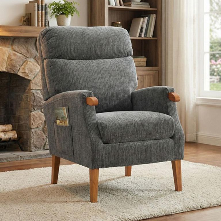 Faro Fireside Armchair - Anthracite - Fabric