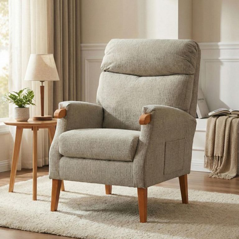 Faro Fireside Armchair - Rabbit - Fabric