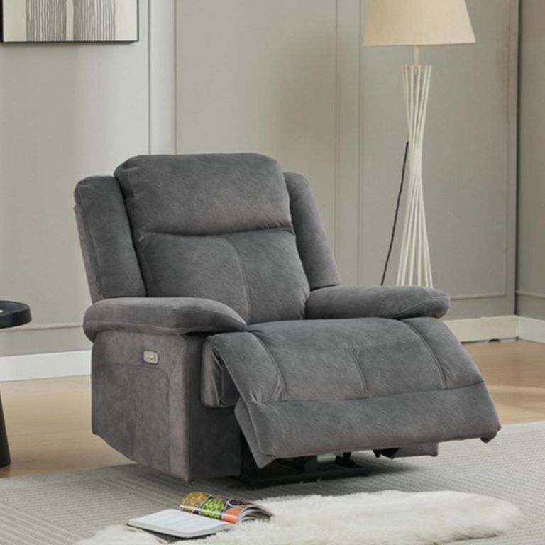 Rockport Electric Recliner Sofa - 3+1+1 Seater - Storm - Fabric