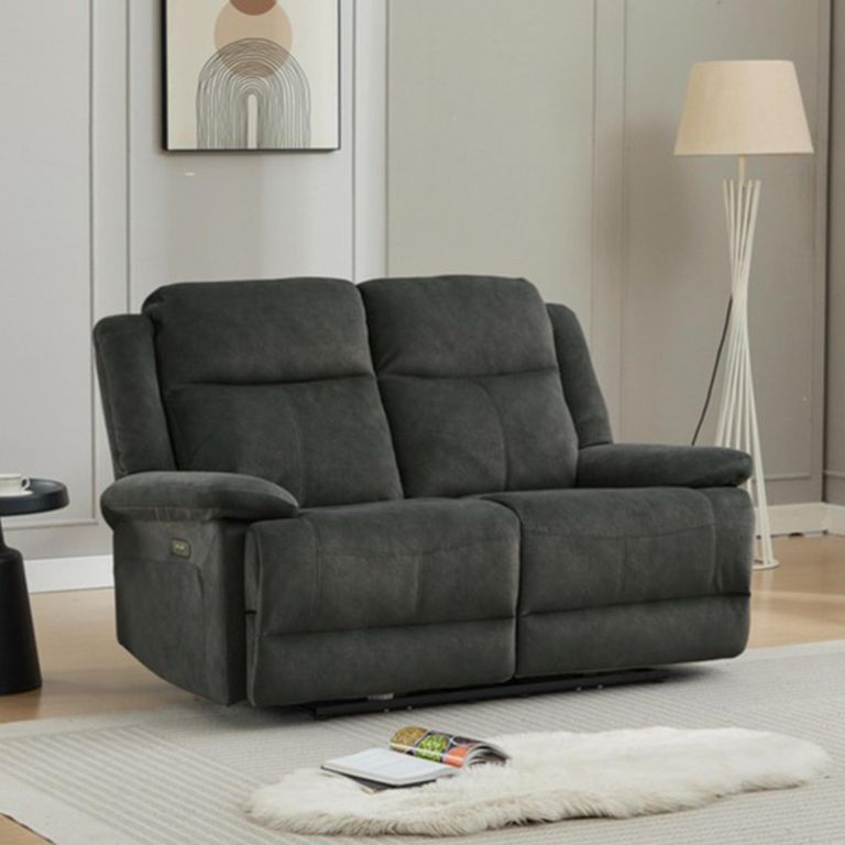 Rockport Electric Recliner Sofa - 3+2 Seater - Thunder - Fabric