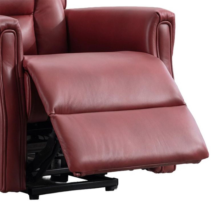 Sandringham Lift & Tilt Electric Recliner Armchair - Dual Motor - Burgundy - Leather
