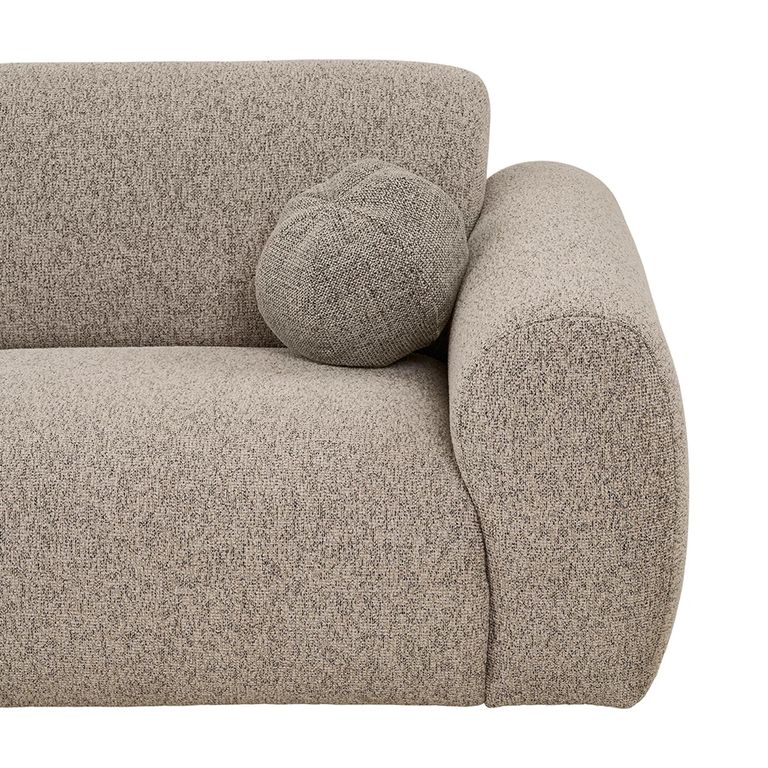 Clyde Corner Lounge Sofa - with Chaise - RHF - Stone Grey - Fabric