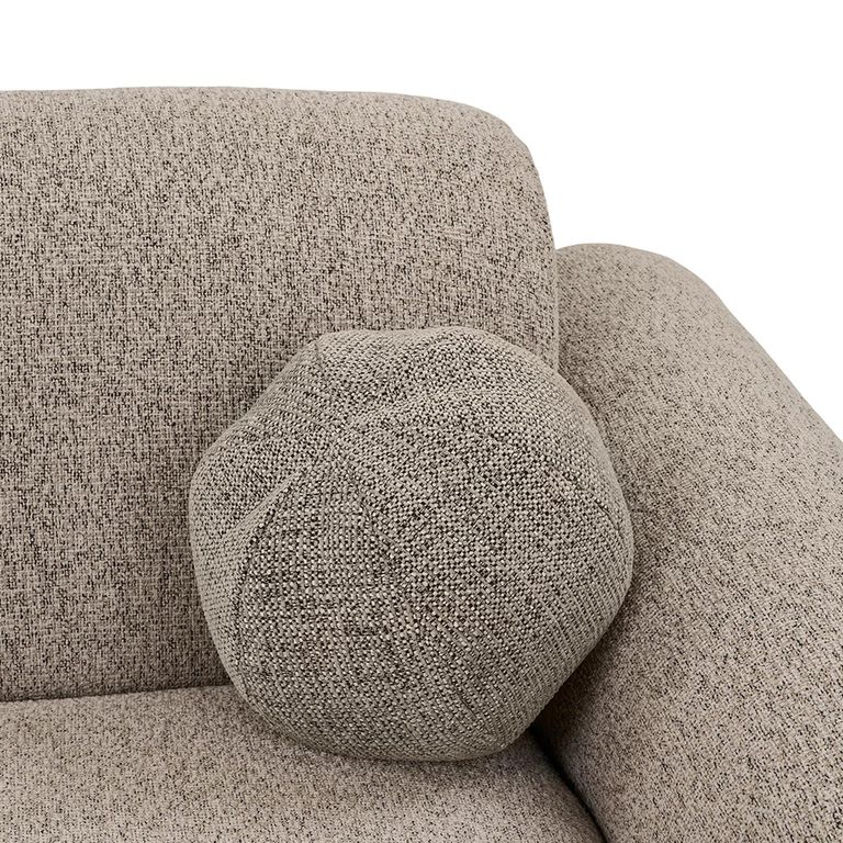 Clyde Corner Lounge Sofa - with Chaise - RHF - Stone Grey - Fabric