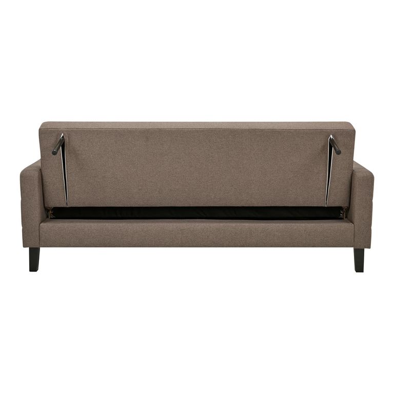 Milton Sofa Bed - 2 Seater - Tufted Backrest - Brown - Fabric
