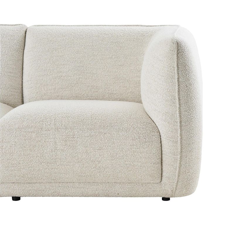 Noor Corner Lounge Sofa - with Chaise - RHF - Off White - Fabric