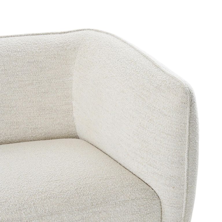 Noor Corner Lounge Sofa - with Chaise - RHF - Off White - Fabric