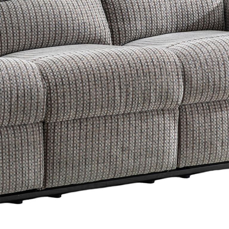 Windsor Electric Recliner Sofa - 3+1+1 Seater - Latte - Fabric