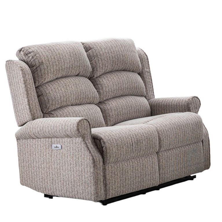 Windsor Electric Recliner Sofa - 3+2 Seater - Natural - Fabric