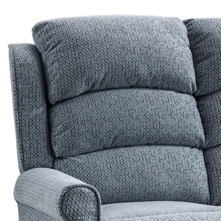 Windsor Electric Recliner Sofa - 3+2 Seater - Steel Blue - Fabric