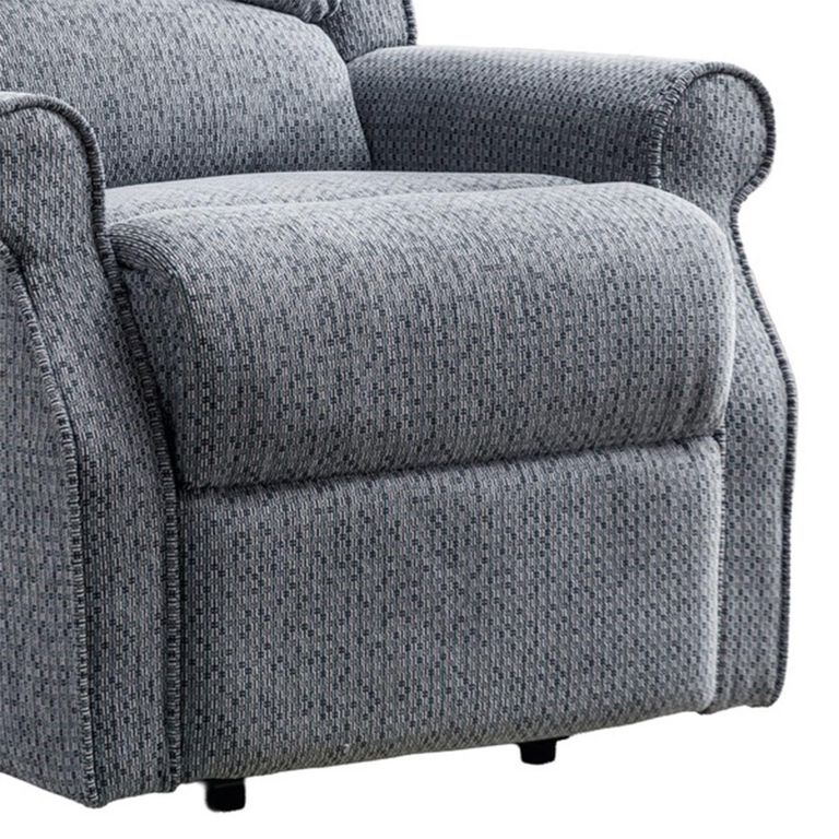 Windsor Lift & Tilt Electric Recliner Armchair - Single Motor - Steel Blue - Fabric
