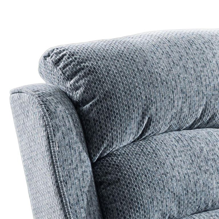 Windsor Manual Recliner Armchair - Steel Blue - Fabric