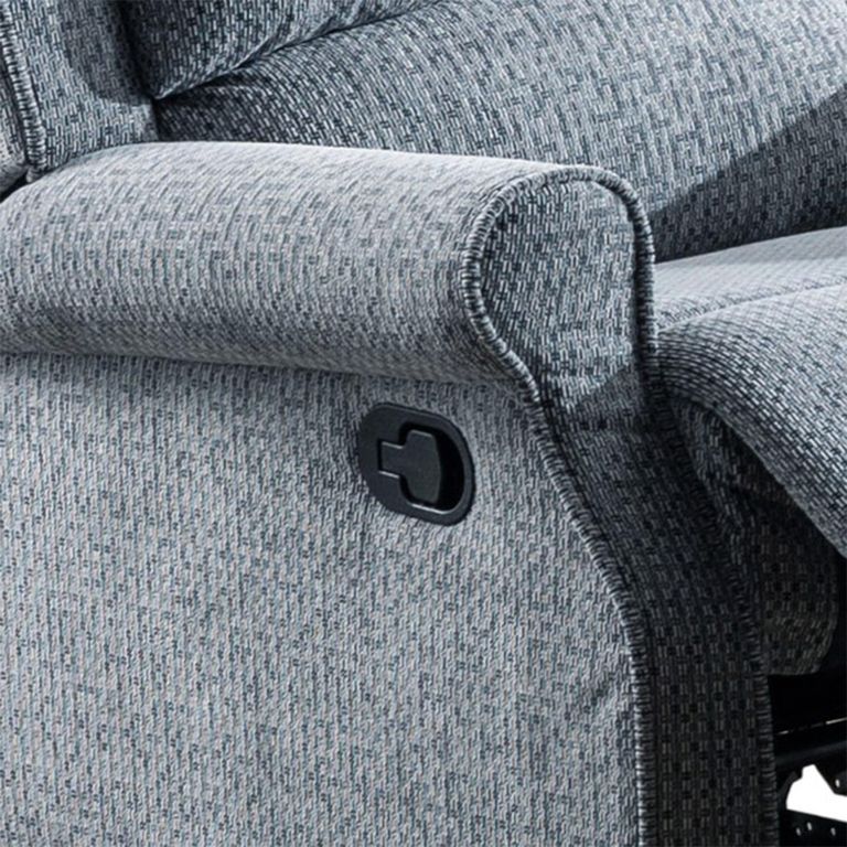 Windsor Manual Recliner Armchair - Steel Blue - Fabric