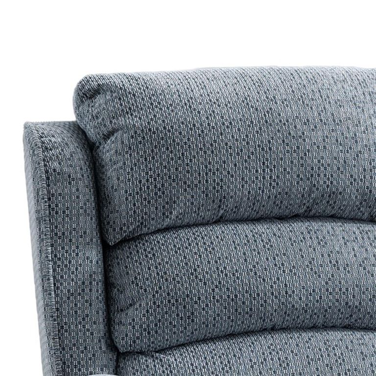 Windsor Manual Recliner Sofa - 3+2 Seater - Steel Blue - Fabric