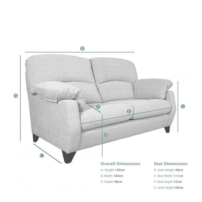 Buoyant Austin Fabric Sofa - 2 Seater - Variation Available