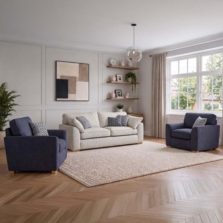Buoyant Lorna Fabric Sofa Set - 3+1+1 Seater - Variation Available