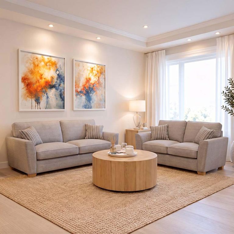 Buoyant Atlantis Fabric Sofa Set - 3+2 Seater - Variation Available