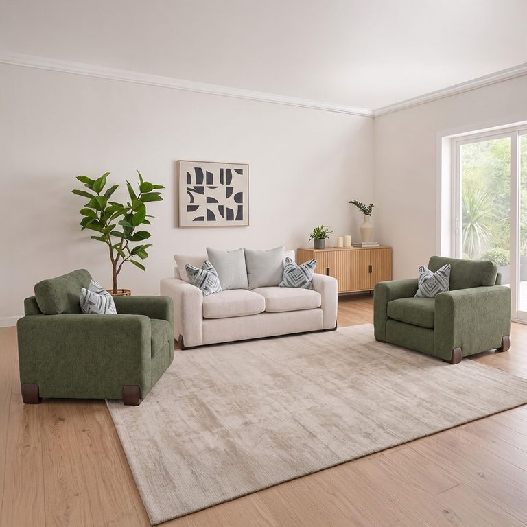 Axel Fabric 2+1+1 Seater Sofa Set - Colours Available
