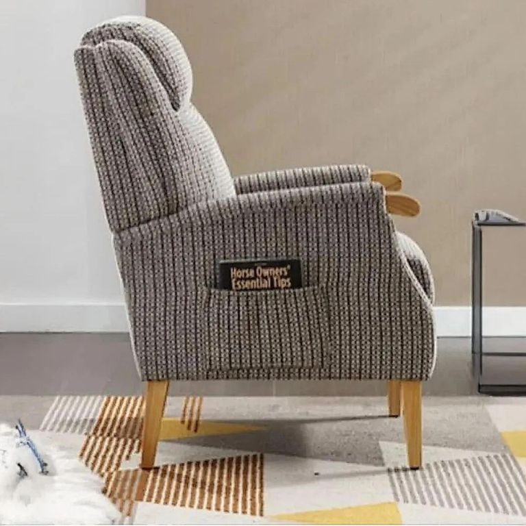 Clearance - Lisbon Fireside Armchair - Latte Fabric - FSS17525