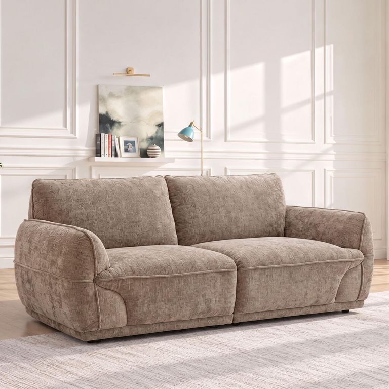 Angelo Sofa - 2 Seater - Beige - Fabric