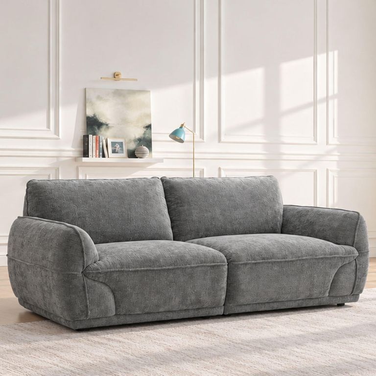 Angelo Sofa - 3 Seater - Grey - Fabric
