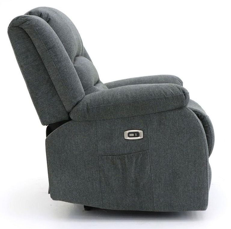 Alva Electric Recliner Sofa - Graphite Fabric - 2 Seater