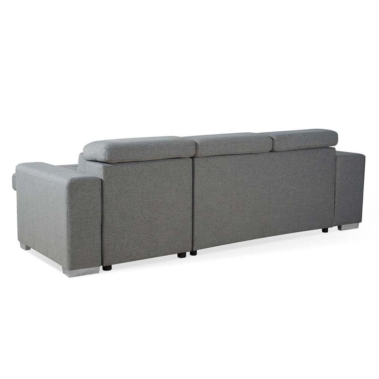 Artemis Universal Corner Sofa Bed - Grey Fabric - Pull Out