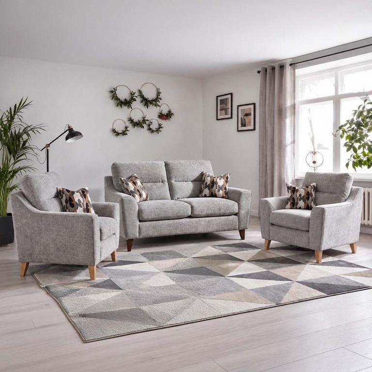 Buoyant Alice Fabric Sofa Set - 3+1+1 Seater - Variation Available