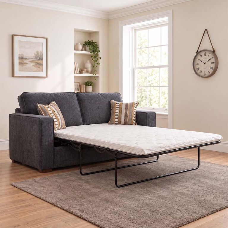 Chicago Fabric 2 Seater Pull Out Sofa Bed - Colours Available