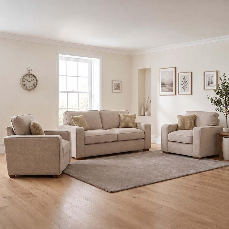 Buoyant Chicago Fabric Sofa Set - 3+1+1 Seater - Variation Available