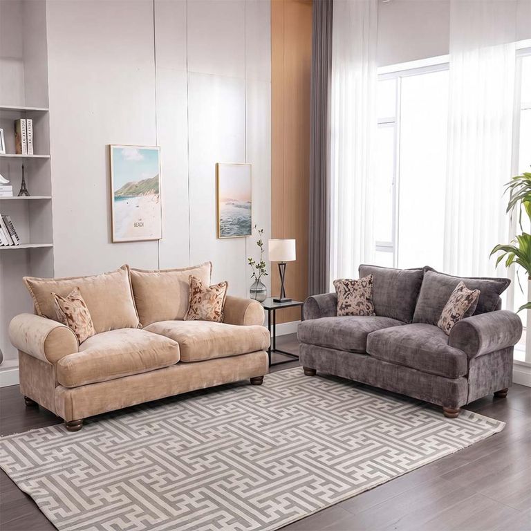 Horatio Fabric 3+2 Seater Sofa Set - Colours Available