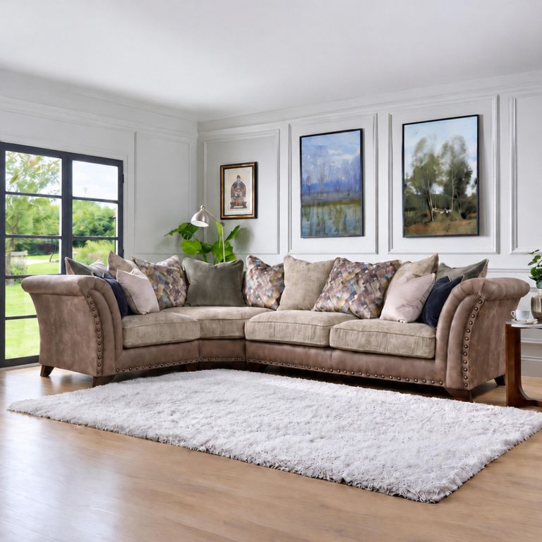 Weston Fabric LH1/COR/RH2 Corner Sofa - Colours Available