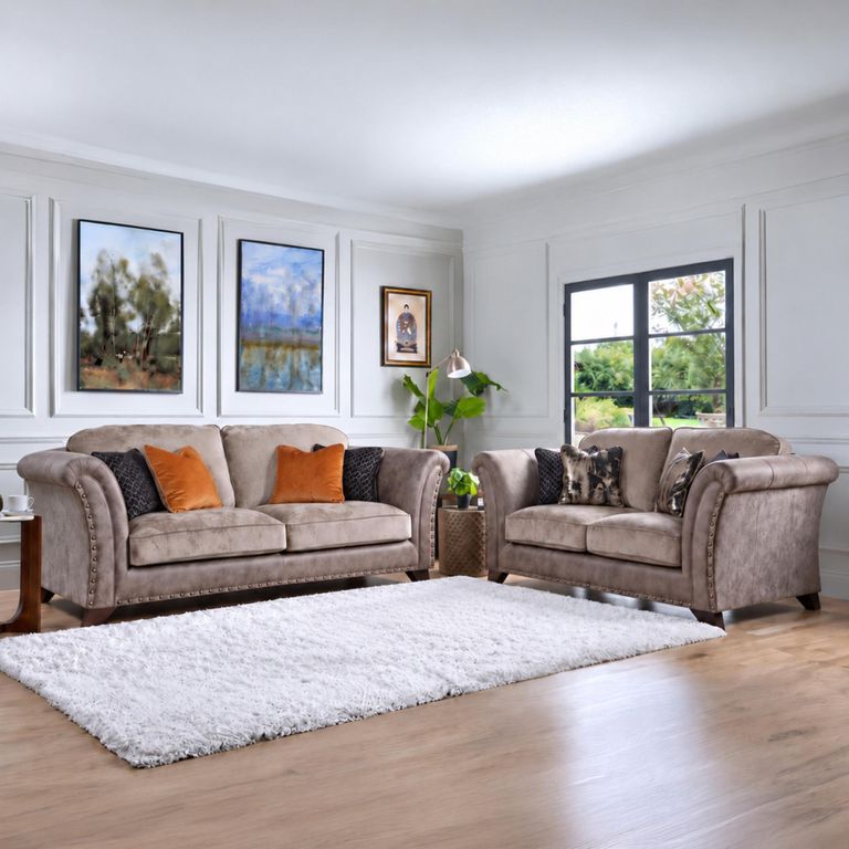 Weston Fabric 3+2 Seater Sofa Set - Colours Available