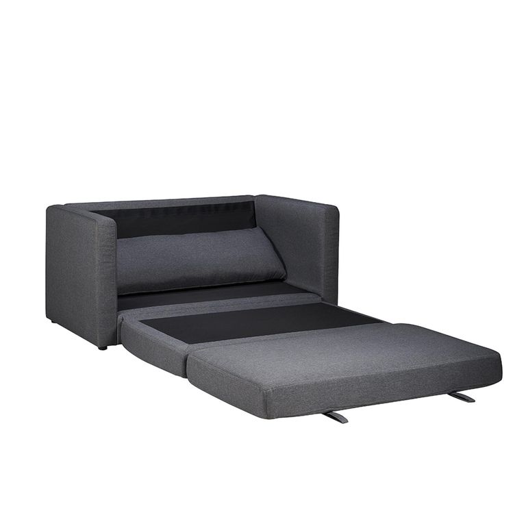 Eli Small Pull-Out Sofa Bed - 2 Seater - Grey Fabric
