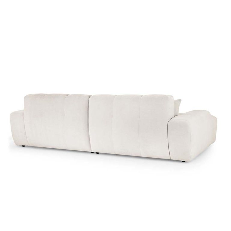 Jacob Corner Sofa - Cream Fabric - RHF