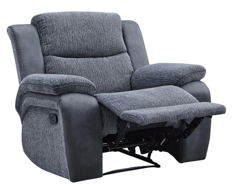 Legend Recliner Armchair - Grey Fabric