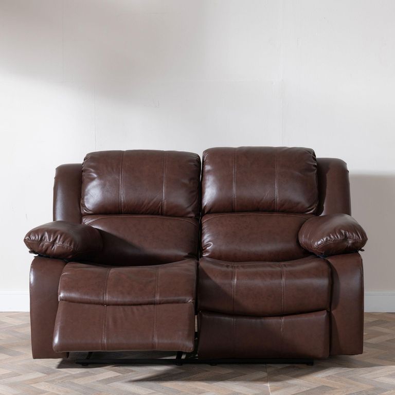 London Recliner Sofa - 2 Seater - Brown Leather
