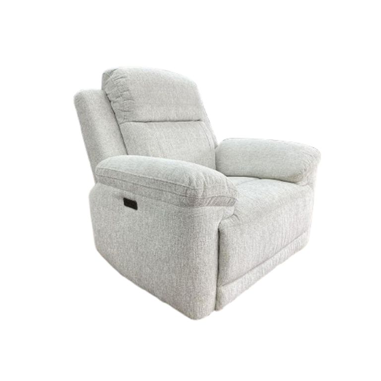 Owen Electric Recliner Armchair - Cream Fabric