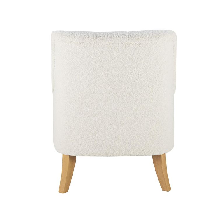 Padstow Highback Armchair - White Fabric