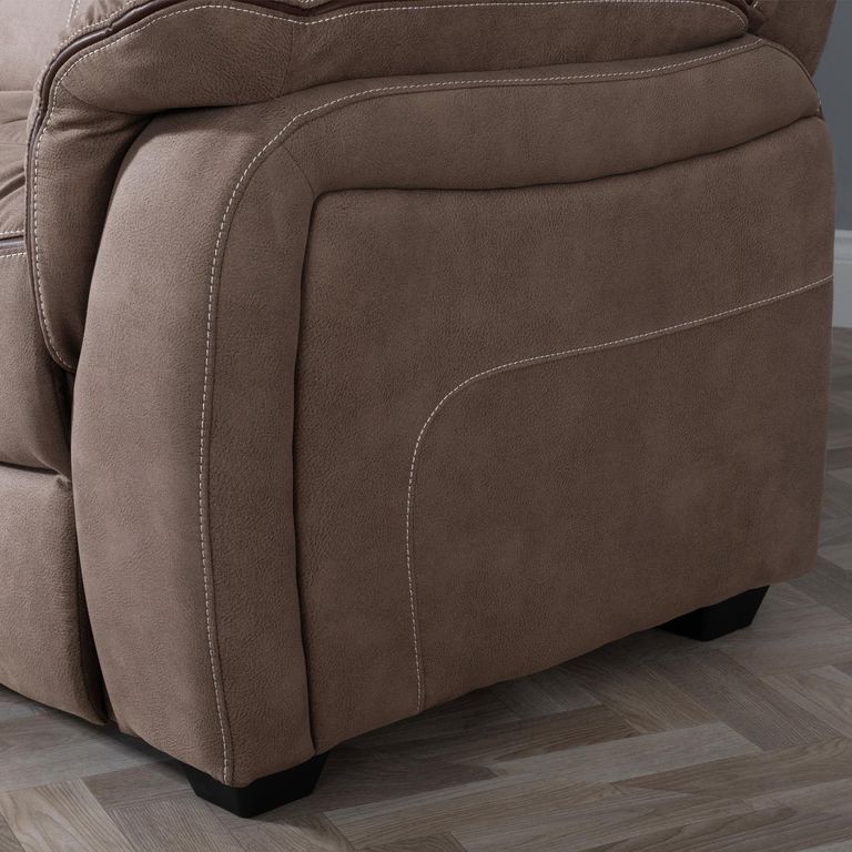Seville Sofa - 2 Seater - Brown Fabric