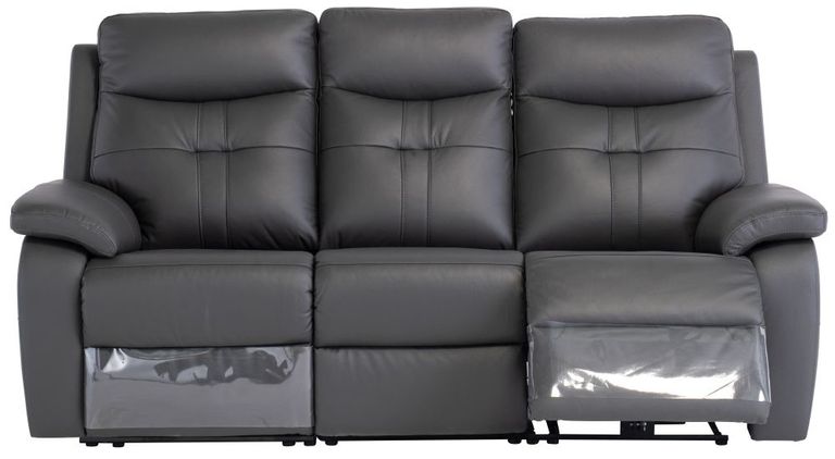 Sophia Sofa - 3 Seater - Electric Recliner - Charcoal Leather