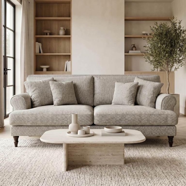 Summer Sofa - Grey Fabric - 3 Seater