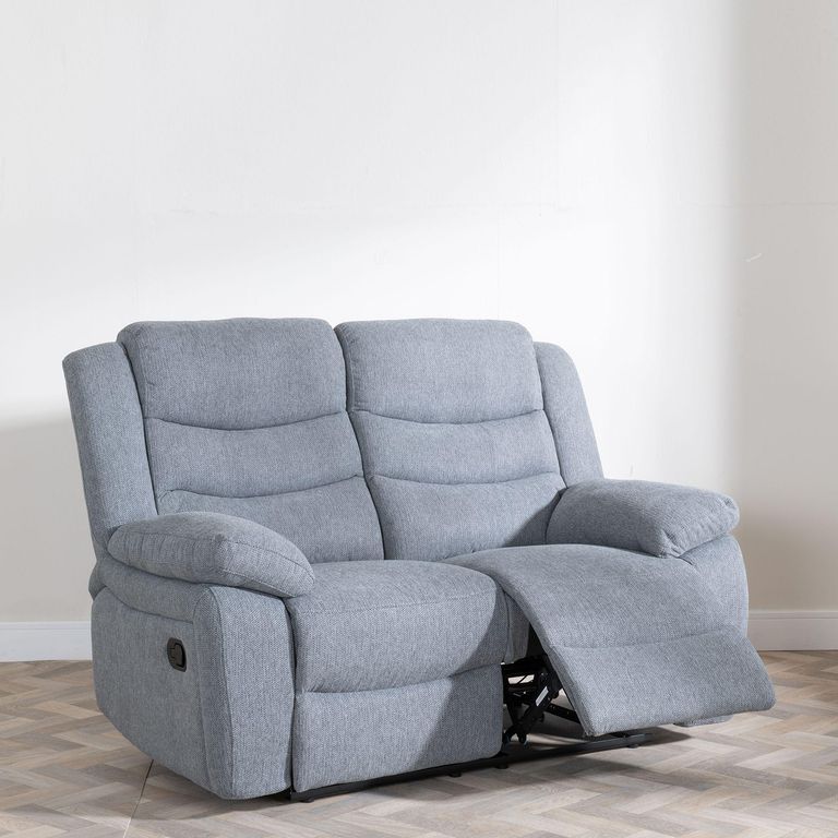 Windsor Recliner Sofa - 2 Seater - Grey Fabric